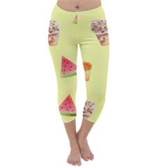 Ice-cream Capri Winter Leggings  by nateshop