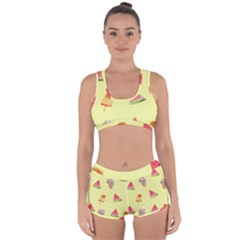 Ice-cream Racerback Boyleg Bikini Set by nateshop