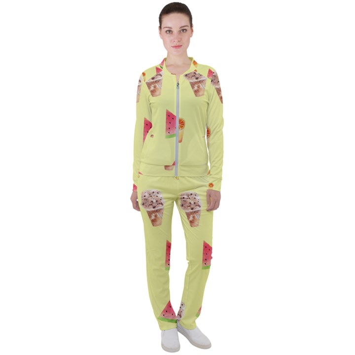 Ice-cream Casual Jacket and Pants Set