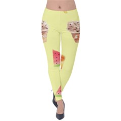 Ice-cream Velvet Leggings by nateshop