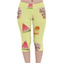 Ice-cream Velvet Capri Leggings  View1