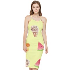 Ice-cream Bodycon Cross Back Summer Dress by nateshop