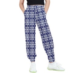 Floral-navi Kids  Elastic Waist Pants by nateshop