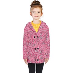 Pattern-dsign Kids  Double Breasted Button Coat