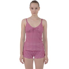 Red-box Tie Front Two Piece Tankini by nateshop