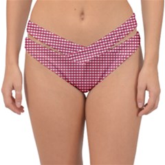 Red-box Double Strap Halter Bikini Bottom