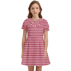 Red-box Kids  Bow Tie Puff Sleeve Dress by nateshop