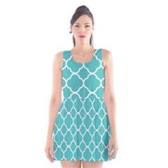 Quatrefoil Scoop Neck Skater Dress by nateshop