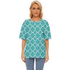 Quatrefoil Oversized Basic Tee by nateshop