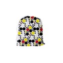 Pattern-polka Yellow Re Black Drawstring Pouch (Small) View2