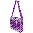 Pattern-box Purple White Cross Body Office Bag View1