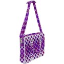 Pattern-box Purple White Cross Body Office Bag View2