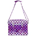 Pattern-box Purple White Cross Body Office Bag View3