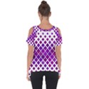 Pattern-box Purple White Cut Out Side Drop Tee View2