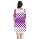 Pattern-box Purple White Shoulder Cutout Velvet One Piece View2