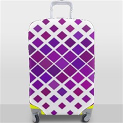 Pattern-box Purple White Luggage Cover (large) by nateshop