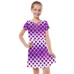 Pattern-box Purple White Kids  Cross Web Dress by nateshop