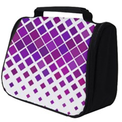 Pattern-box Purple White Full Print Travel Pouch (big) by nateshop