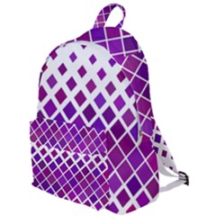 Pattern-box Purple White The Plain Backpack by nateshop