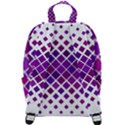 Pattern-box Purple White Zip Up Backpack View3