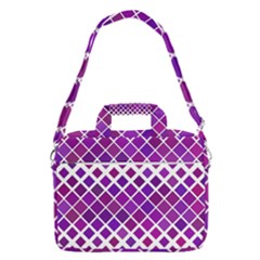 Pattern-box Purple White Macbook Pro 13  Shoulder Laptop Bag 