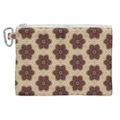 Pattern-flower Canvas Cosmetic Bag (xl) by nateshop