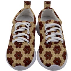 Pattern-flower Kids Athletic Shoes by nateshop