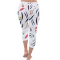 Watercolor-fruit Capri Winter Leggings  View4