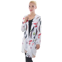 Watercolor-fruit Hooded Pocket Cardigan by nateshop