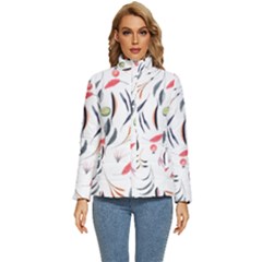 Watercolor-fruit Women s Puffer Bubble Jacket Coat by nateshop