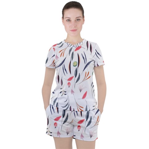 Watercolor-fruit Women s Tee And Shorts Set by nateshop