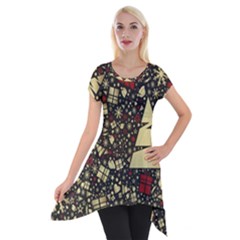 Holidays-christmas Short Sleeve Side Drop Tunic by nateshop