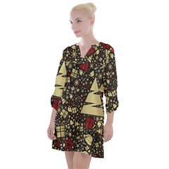 Holidays-christmas Open Neck Shift Dress by nateshop