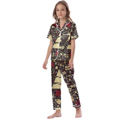 Holidays-christmas Kids  Satin Short Sleeve Pajamas Set by nateshop