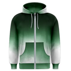 Watercolor-green White Men s Zipper Hoodie by nateshop