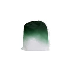 Watercolor-green White Drawstring Pouch (xs) by nateshop