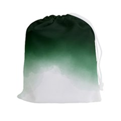 Watercolor-green White Drawstring Pouch (2xl) by nateshop