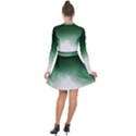 Watercolor-green White Long Sleeve Panel Dress View2