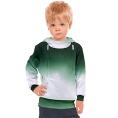 Watercolor-green White Kids  Hooded Pullover by nateshop