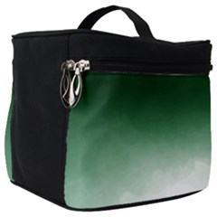 Watercolor-green White Make Up Travel Bag (big) by nateshop