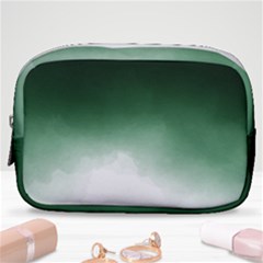 Watercolor-green White Make Up Pouch (small) by nateshop