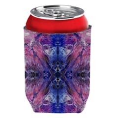 Magenta On Cobalt Can Holder by kaleidomarblingart