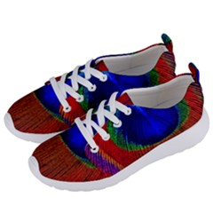 Red Peacock Plumage Fearher Bird Pattern Women s Lightweight Sports Shoes by Wegoenart