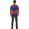 Red Peacock Plumage Fearher Bird Pattern Men s Fleece Sweatshirt View4