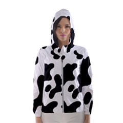 Cow Pattern Women s Hooded Windbreaker