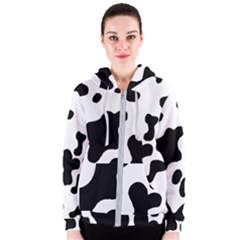 Cow Pattern Women s Zipper Hoodie