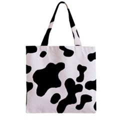 Cow Pattern Zipper Grocery Tote Bag by BangZart