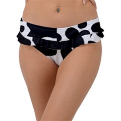 Cow Pattern Frill Bikini Bottom by BangZart