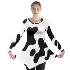 Cow Pattern Long Sleeve Tunic  by BangZart