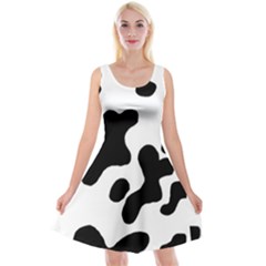 Cow Pattern Reversible Velvet Sleeveless Dress